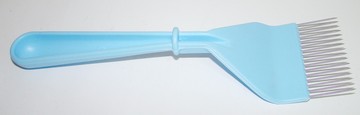 Вилка пасічна пластмасова, голка з нержавіючої сталі, пряма 250 мм