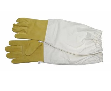 Перчатки кожаные с нарукавниками, стандартные, желтые -1003 Размер L