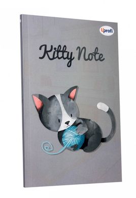 Блокнот Profiplan Kitty Note B6, grey, 80 страниц