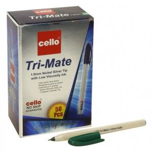 Ручка шариковая Cello Tri-Mate зеленая 7279-4-0101