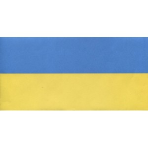 Конверт DL5 (110х220), самок. с защитной лентой (80гр.) "Украинский флаг"