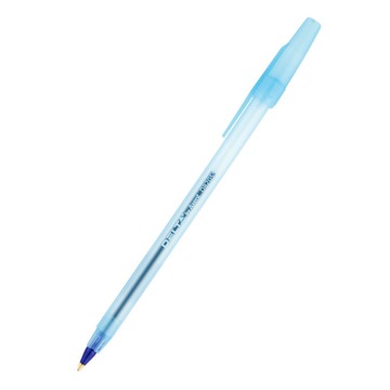 Ручка шариковая Delta DB 2055-02, синня, 1 мм, прозрачный корпус