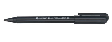 Маркер перманентный Centropen 2846, 1 мм, черный