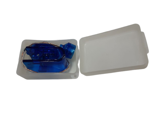 Ліхтарик-прищіпка з еластичним дротом синій