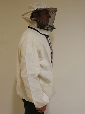 Куртка бджоляра з маскою Вишиванка, натуральна бавовна (двунітка) розмір 50-52
