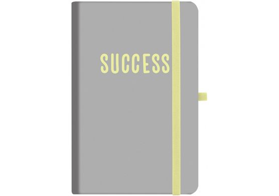Деловая записная книжка Optima "success" с резинкой 136х207мм, полноцветная обложка, блок прошитый