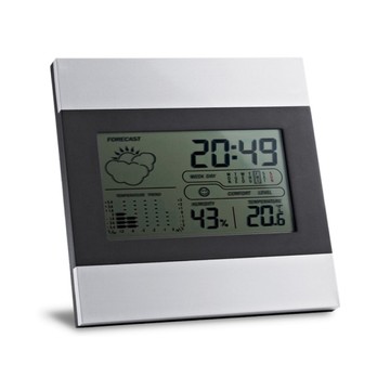 Настольные электронные часы с прогнозом погоды, календарем, будильником