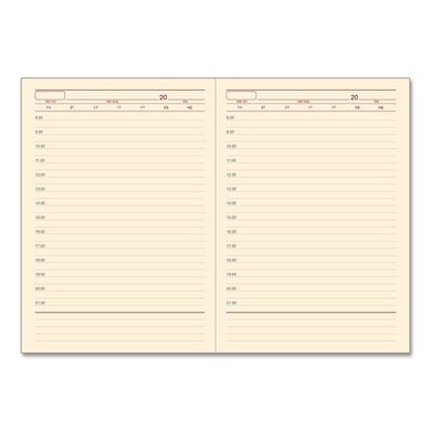 Щоденник недатований BRISK OFFICE ЗВ-70 NUBA А5 (14,2х20,3), лінія, кремовий папір