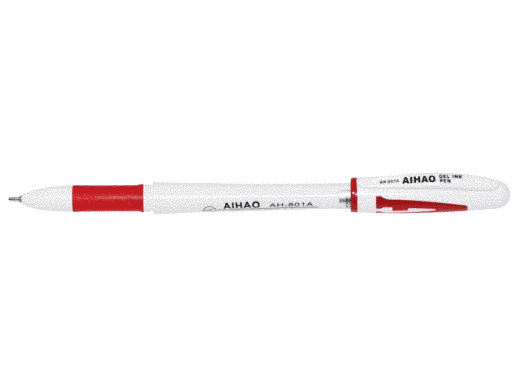 Гелевая ручка Aihao АН-801А, 0,5 мм, красная