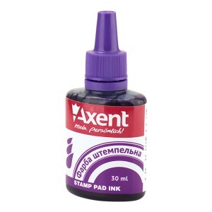 Краска штемпельная Axent 7301-11, 30 мл, фиолетовая