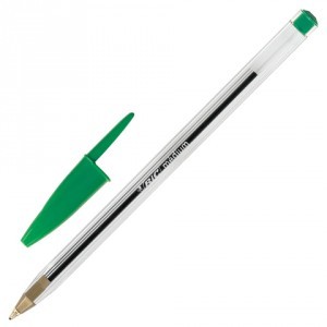Ручка шариковая Bic Cristal, зеленая