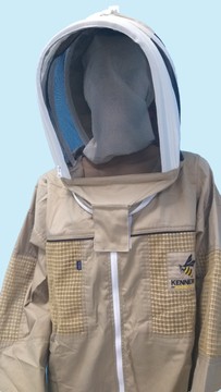 Комбинезон пчеловода с вентиляцией FBG-1501С бежевый Пакистан, размер XL