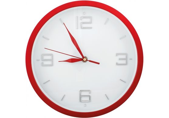 Часы RICH Economix PROMO, 25 см, красный