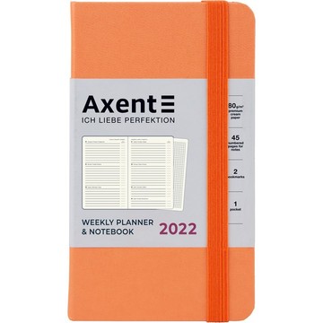 Еженедельник 2022 Axent Pocket Strong 8508, A6-, 90x150 мм, чёрный