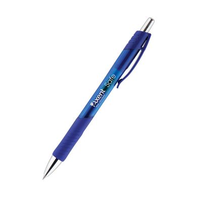 Ручка гелевая автоматическая Axent Safe AG1074-02-A, синяя, 0.5 мм