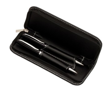 Набор подарочный шариковая ручка и механический карандаш в чехле кожзам AP791266-10-CL