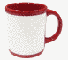 Чашка цветная с белым окном для печати 330 мл