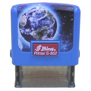 Оснастка пластиковая для штампа Shiny Printer S-852-TS-007-0501 38х14мм., планета Земля