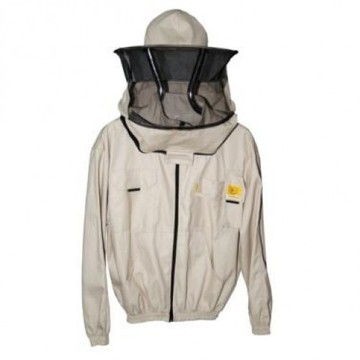Куртка пчеловода на молнии, с защитной маской "Lyson", р-р XXL