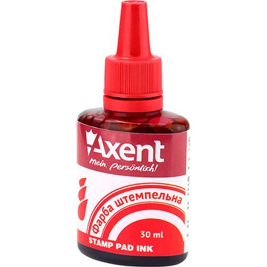 Краска штемпельная Axent 7301-06-A 30 мл, красная