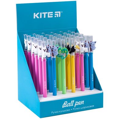 Ручка шариковая Kite Tropic K20-354, синяя (упаковка 36 штук)