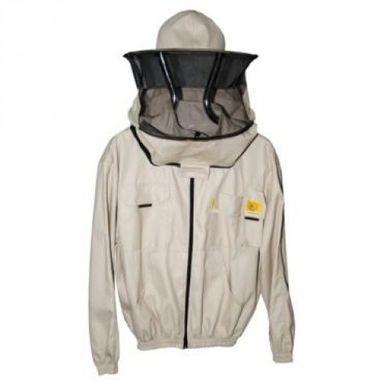 Куртка пчеловода на молнии, с защитной маской "Lyson", р-р XXXL