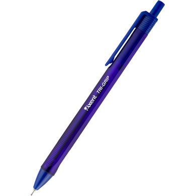 Ручка масляная автоматическая Axent Tri- Grip AB1081-02-A, синяя, 0.7 мм