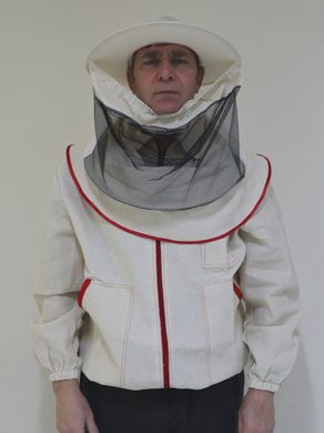 Куртка бджоляра (бавовна) з маскою, розмір 46-48