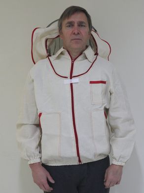 Куртка пчеловода (хлопок) с маской, размер 46-48