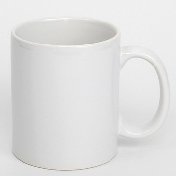 Чашка керамическая для сублимации ПРЕМИУМ 330 мл, белая