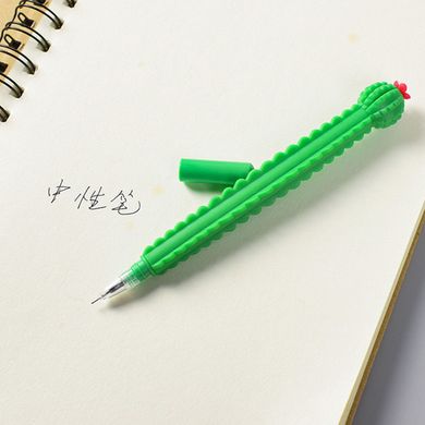 Ручка гелевая Кактус, пишет синим 1123-0119