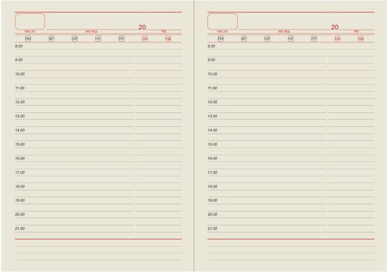 Ежедневник недатированный BRISK OFFICE ЗВ-70 SARIF А5 (14,2х20,3), линия, кремовая бумага
