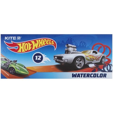 Краски акварельные Kite Hot Wheels HW21-041, 12 цветов