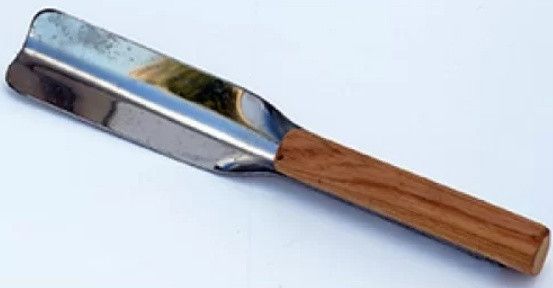 Ложка-совок для меду з короткою ручкою, нержавіюча сталь