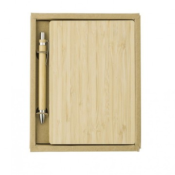 Эко-блокнот с ручкой бамбук 95934411
