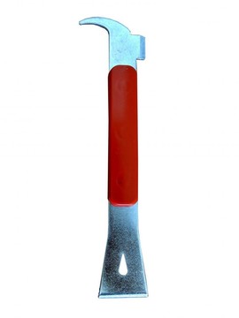 Стамеска пасечная стальная #1, с пластиковой ручкой, 240 мм (Турция)