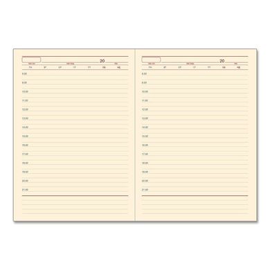 Ежедневник недатированный BRISK OFFICE ЗВ-70 VIENNA А5 (14,2х20,3), линия, кремовая бумага