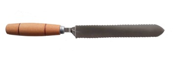 Нож пасечный Классический зубчатый нержавеющий (205 мм)