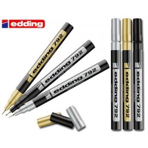 Лак-маркер Edding Paint Е-792 0.8 мм тонкий серебро
