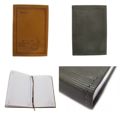 Деловой дневник Wilhelm Buro WB5246 A5, клетка, 180 листов, клетка, обложка кожзам
